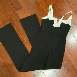 Black and white jumpsuit